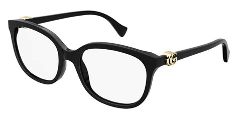 Gucci™ GG1075OA 001 54 Black Eyeglasses 